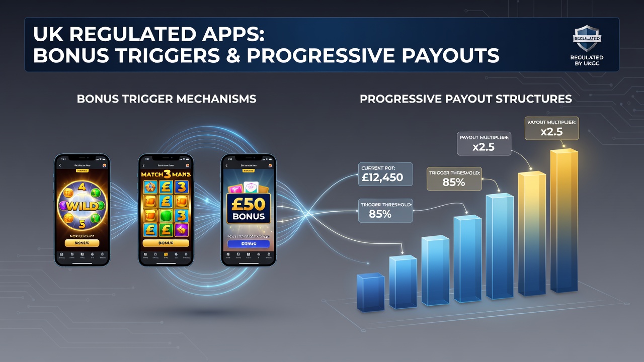Detailed view of progressive jackpot counters and bonus trigger symbols in app interfaces