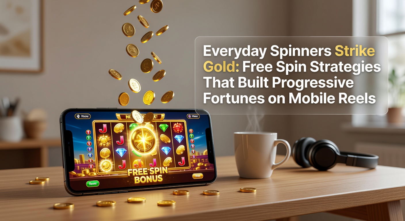 A vibrant mobile screen displaying a progressive slot jackpot ticking upward amid cascading free spins and golden coins erupting from the reels