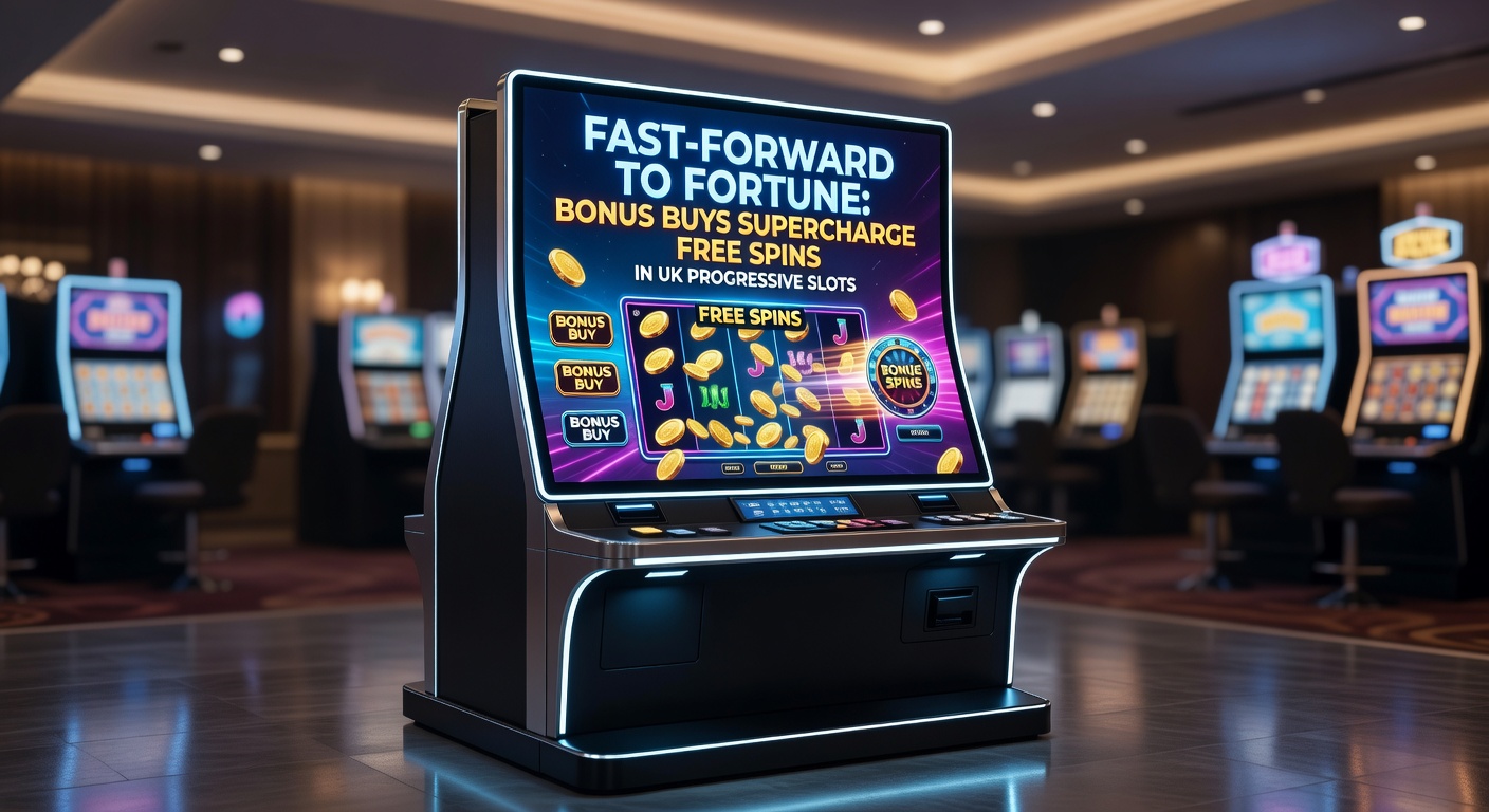 Player interface highlighting a bonus buy activation leading to explosive free spins and a climbing progressive jackpot on a UK mobile slot