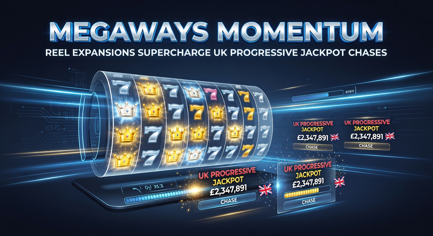Close-up of a Megaways slot screen showing maximum reel expansion with jackpot symbols aligning, progressive meter nearing record highs on a UK casino app