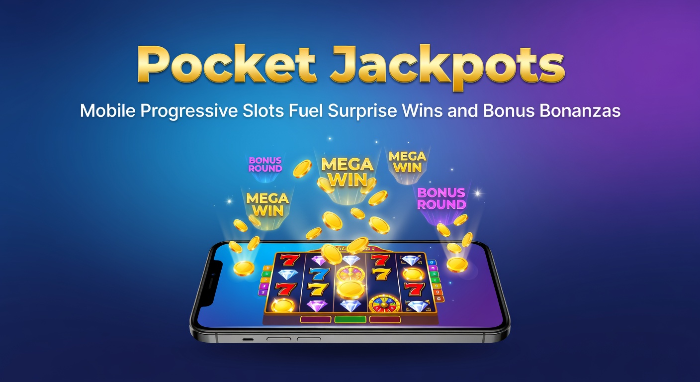 Vibrant mobile screen displaying a progressive slot jackpot ticking upward amid colorful reels and bonus symbols